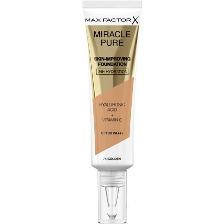 MAX FACTOR MIRACLE PURE Фон дьо тен Golden 75, 30 мл