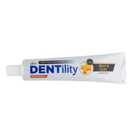 DENTILITY PHARMA BLACK&GOLD Паста за зъби, 75мл