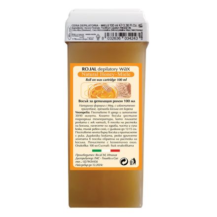RO.IAL NATURAL HONEY  MIELE Рол-он восък за депилация, 100 мл