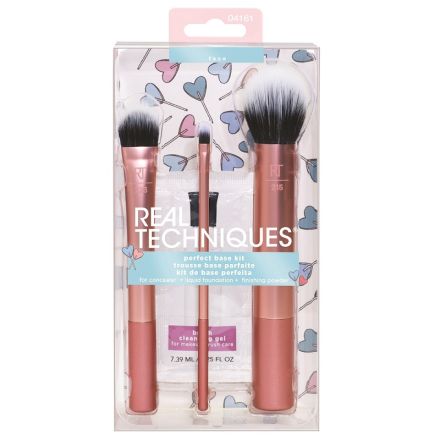 REAL TECHNIQUES LOVE IRL PERFECT BASE KIT Комплект от 3 четки за грим