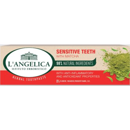 L'ANGELICA Паста за зъби с матча-за чувствителни зъби, 75мл.