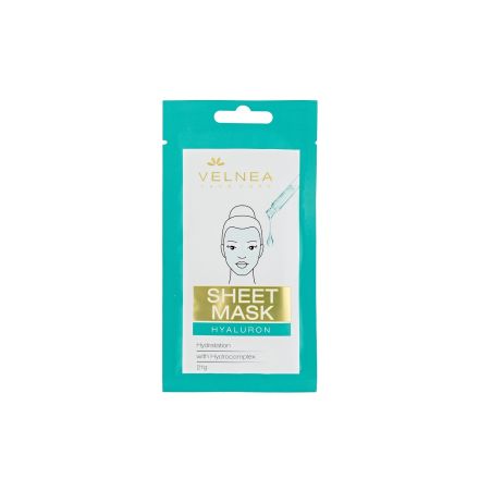 VELNEA SHEET  Маска за лице хиалурон 21гр