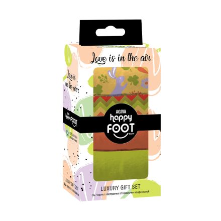 4 БР. КОМПЛЕКТ ЧОРАПИ БАМБУК HAPPY FOOTTOPIA МИКС оранжев, зелен,  р-р 39-42