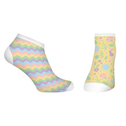 HAPPY FOOTTOPIA Чорапи къс конч бамбук вълни 39-42