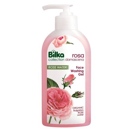BILKA ROSA DAMASCENA Гел за измиване на лице с органична розова вода, 200 мл