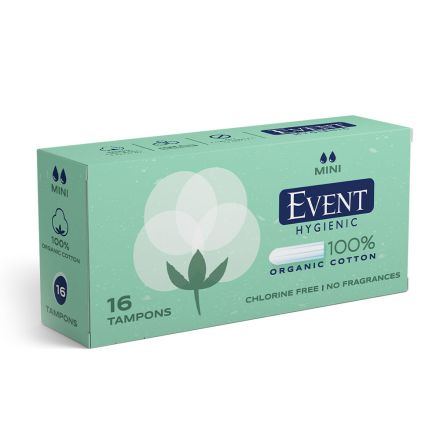 EVENT ORGANIC COTTON Тампони Mini, 16 бр.