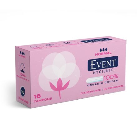 EVENT ORGANIC COTTON Тампони Normal, 16 бр.c
