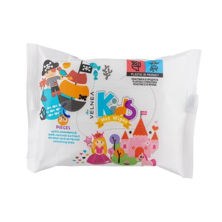 VELNEA KIDS Детски мокри кърпички, 20бр.