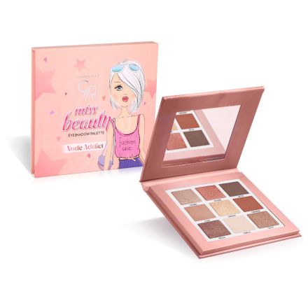 GOLDEN ROSE MISS BEAUTY Палитра сенки NUDE ADDICT, 1 бр.