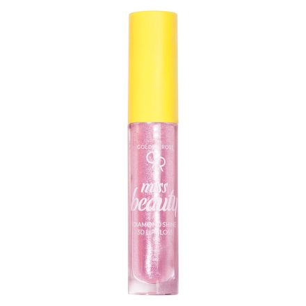 GOLDEN ROSE MISS BEAUTY DIAMOND SHINE 3D Гланц за устни 01 PINK, 1 бр.