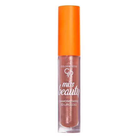 GOLDEN ROSE MISS BEAUTY DIAMOND SHINE 3D Гланц за устни 03 SUNKISSED, 1 бр.