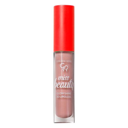 GOLDEN ROSE MISS BEAUTY GLOW SHINE 3D Гланц за устни 01 NUDE CHIC, 1 бр.