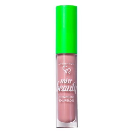 GOLDEN ROSE MISS BEAUTY GLOW SHINE 3D Гланц за устни 02 BABY PINK, 1 бр.