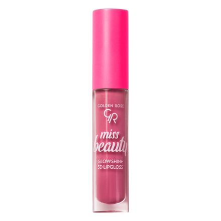 GOLDEN ROSE MISS BEAUTY GLOW SHINE 3D Гланц за устни 04 PINK DREAM, 1 бр.