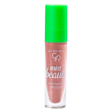 GOLDEN ROSE MISS BEAUTY Течно матово червило 02WARM KISS, 1 бр.