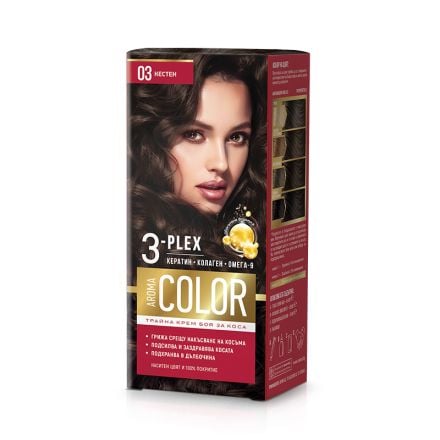 AROMA COLOR Боя за коса 03 Кестен, 45 мл.