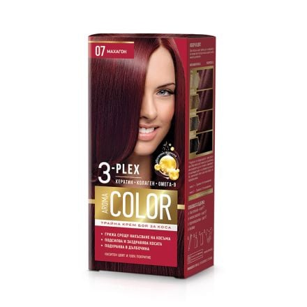 AROMA COLOR Боя за коса 07 Махагон, 45 мл.