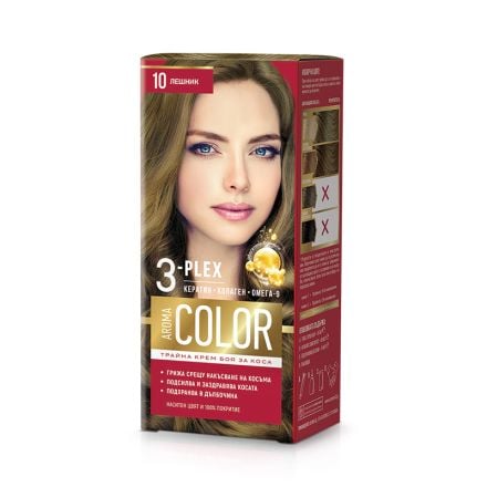AROMA COLOR Боя за коса 10 Лешник, 45 мл.
