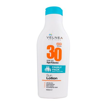 VELNEA Слънцезащит крем за цялото семей spf 30/400