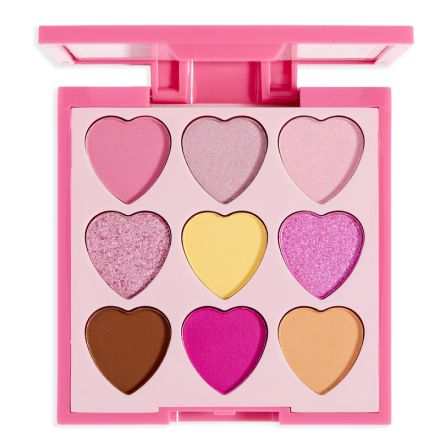 I HEART REVOLUTION HEARTBREAKERS Сенки за очи палитра Candyfloss, 9 цвята