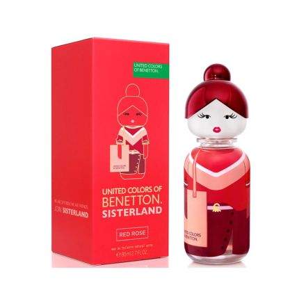 BENETTON SISTERLAND RED ROSE Дамска тоалетна вода, 80 мл.