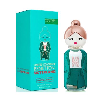 BENETTON SISTERLAND GREEN JASMINE Дамска тоалетна вода, 80 мл.