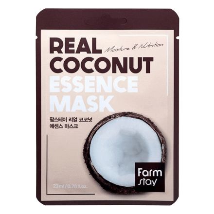 FARMSTAY REAL COCONUT ESSENCE MASK Памучна маска за лице с екстракт от кокос
