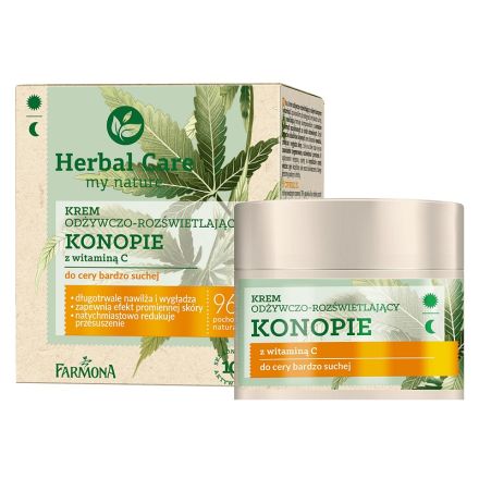 HERBAL CARE FACE Крем с Витамин C и канабис, 50 мл