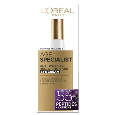 L'OREAL PARIS AGE SPECIALIST 55+ Околоочен крем, 15мл