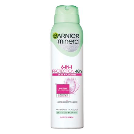 GARNIER DEO PROTECTION SKIN 6 COTTON FRESH Женски део спрей, 150 мл.