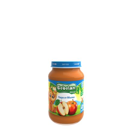 BEBELAN Плодово пюре ябълкa 4+, 190г