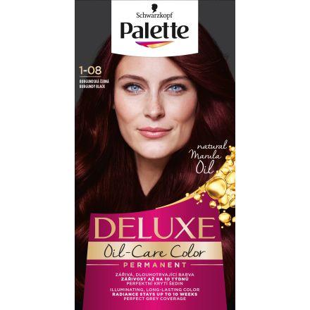 PALETTE DELUXE Боя за коса 1-08 Бургундско черен