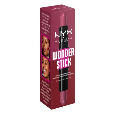 NYX PROFESSIONAL MAKE UP WONDER STICK Руж стик двоен Deep magenta N Ginger, 4 г
