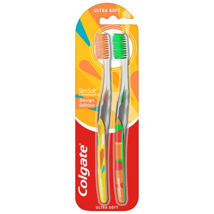 COLGATE SLIM SOFT ADVANCED Четка за зъби Duo pack