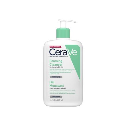 CERAVE Измивна гел пяна за лице и тяло за нормална и мазна кожа, 473мл.