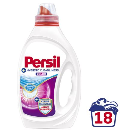 PERSIL Течен перилен препарат срещу неприятни миризми за цветно пране, 18 пранета