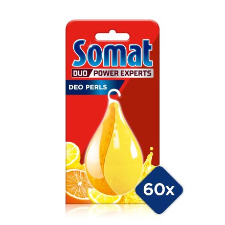 SOMAT DEU DUO PERLS LEMON & ORANGE SCENT Ароматизатор за съдомиялна, 17 гр.