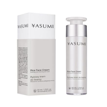YASUMI PURE RICE Изглаждащ оризов крем за лице, 50мл.