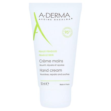 A-DERMA INDISPENSABLES Подхранващ крем за ръце, 50 мл.