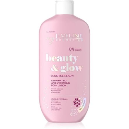 EVELINE BEAUTY & GLOW Озаряващ и изглаждащ лосион за тяло, 350мл.