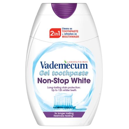 VADEMECUM 2IN1 NON STOP WHITE Паста за зъби, 75 мл.