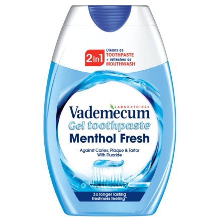 VADEMECUM 2IN1 MENTHOL FRESH  Паста за зъби, 75 мл.
