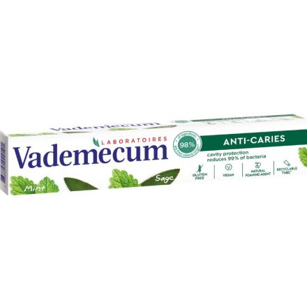 VADEMECUM ANTI CARIES & NATURAL Паста за зъби, 75 мл.