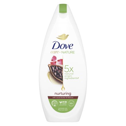 DOVE Душ гел какаово масло и хибискус, 225 мл.