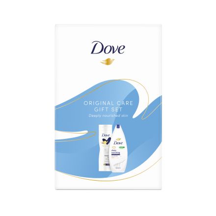 DOVE ORIGINAL 2 Комплект Мляко за тяло, 250 мл + Душ гел, 250 мл