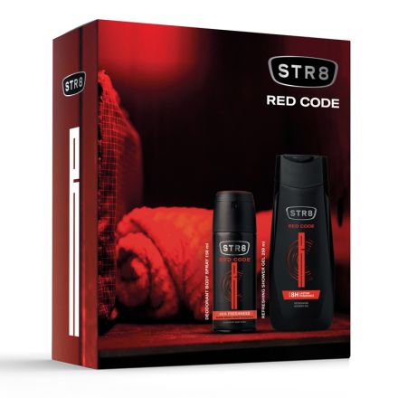 STR8 RED CODE Комплект Део спрей, 150 мл + Душ гел, 250 мл