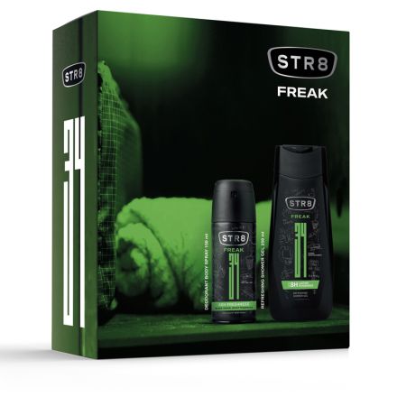 STR8 FREAK Комплект Део спрей, 150 мл + Душ гел, 250 мл