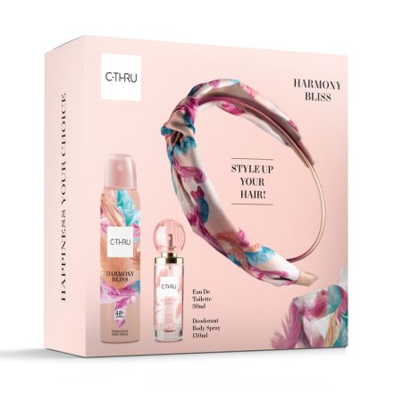 C-THRU HARMONY BLISS Комплект Тоалетна вода, 30 мл + Део спрей, 150 мл + Диадема