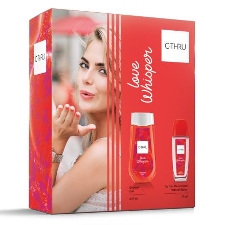 C-THRU LOVE WHISPER Комплект Натурален спрей, 75 мл + Душ гел ,250 мл