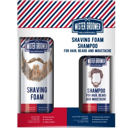 MR.GROOMER Комплект Пяна за бръснене, 250 мл + Шампоан, 200 мл